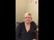 So Joe, Tell Your Wife I Said Hi: Chubby Blonde Gets Horny Telling Hookup Story 2/16