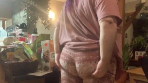 Yoga pants booty tease and titties