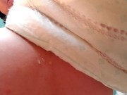 DESPERATELY Pissing Into My Pamper till it leaksss 15/16