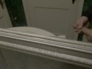 Big white dick jerking off
