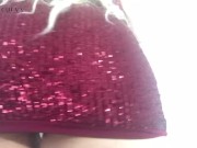 Short club dress striptease! With pussy play!  3/16