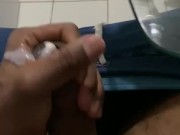 Watch me blow my spunk as a morning routine