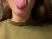 Spit in your mouth. Drool. Saliva drops. 12/16