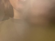 Spit in your mouth. Drool. Saliva drops. 2/16