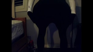 Love Cecile Pt1! No face and female masked girl plays around with her body!