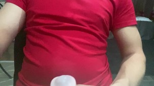 Taking a Study Break to Jerk off With my Fleshlight and Cum.