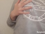 I asked my girlfriend to touch her cute pale tits 3/16