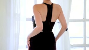 Nip slip in my little black dress