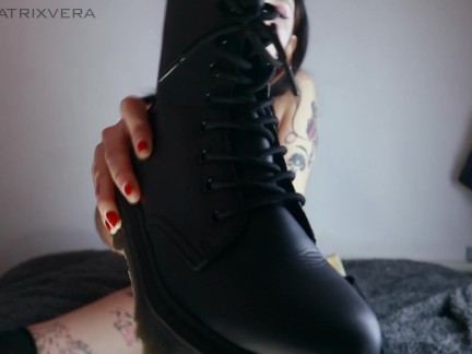 Worship my Dr Martens while I masturbate (preview) -Miss Vera Violette
