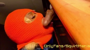 DEEPTHROATED THE DICK IN THE STAIRCASE UNTIL CUM DRIPPED DOWN MY THROAT! 
