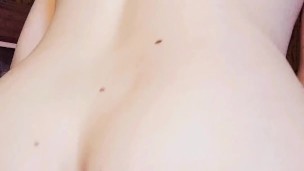 Dirty slut takes a finger in the ass and fucks a dildo till she cums all over! Surprise ending 