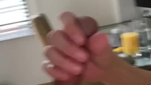 Massive cock and verbal cumshot 