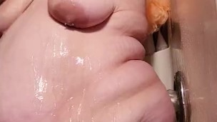 Bbw pawg soapy shower fun