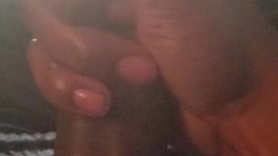 Straight big ass dick getting stroke