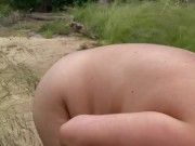Risky Outdoor Blowjob Fuck and Creampie - Spectators 7/16
