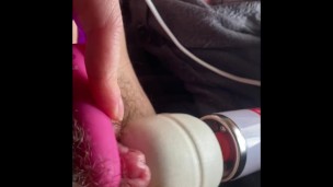 Smush my pumped FtM cock between 2 vibrators