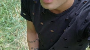 Peeing outdoor at different angles compilation - Uncut cock