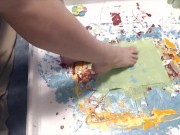 My feet get nice and wet in paint 7/16