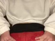 Upskirt look. red panties. booty 10/16