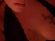 Sexy tattooed milf loves to play with her toys... 1/16