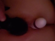 Sexy tattooed milf loves to play with her toys... 8/16