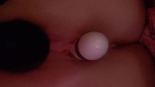 Sexy tattooed milf loves to play with her toys...