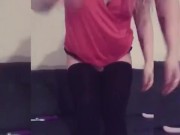 Feet and pussy worship , crotchless panties 1/16