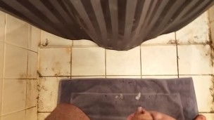 eagerly busting a nut.