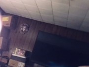 Friends mom sucking my cock and making happy noises when I cum in her mouth. Showing cum and swallow 16/16