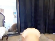 Mature woman zilah luz moving sensually nude under transparent lace to healing music 12/16