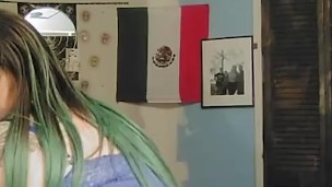 Bouncy big ass in blue