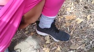 Is this the way to the Potty? Hairy Slut PinkMoonLust from ONLYFANS has a Outdoors Public NATURE PEE