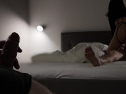 Horny Cuckold Wife Rides Big Cock At A Swingers Club 14/16