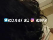 Kabit na Pinay Hindi Mapigilang Umungol Nang Kinantot sa Hallway 9/16