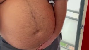 Fancy sucking on daddy’s cock and belly?