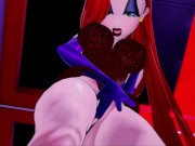 Jessica Rabbit fingers her pussy in a hotel suite. Cartoon porn. 6/16