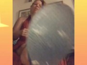 Tan legs, with no panties on. Mesmerizing 4/16