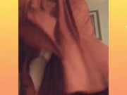 Tan legs, with no panties on. Mesmerizing 8/16