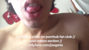 Showing Ass and Asshole Anal Fingering Cumshot Cum on Tongue