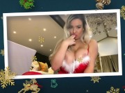 Santa’s naughty girl gives JOI  2/16