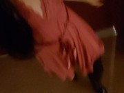 Shiny Thigh High Boots Filled With Piss At The Hotel 10/16