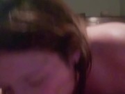 Cock Addicted Milf gives a wild Nut Draining blowjob to a fat Cock 7/16