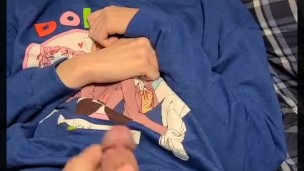 Femboy twink handjob triple cum!