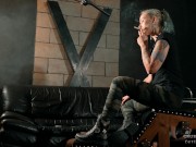 Smoking in boots 4K - Military - Tattoo 6/16