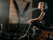 Smoking in boots 4K - Military - Tattoo 9/16