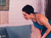 Girlsway Lacy Lennon Gets Double-Fingered & Fisted While Stuck Under The Sofa 4/16