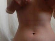 騎乗位でディルド挿れながら乳首いじりオナニー 5/16