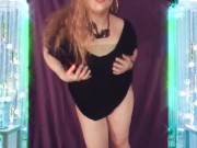 Dancing in my little black dress with accessory changes 16/16