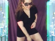 Dancing in my little black dress with accessory changes 8/16