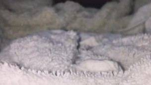 Jerking into my Washing Machine, I shoot a load of CUM on the load of dirty towels before washing.